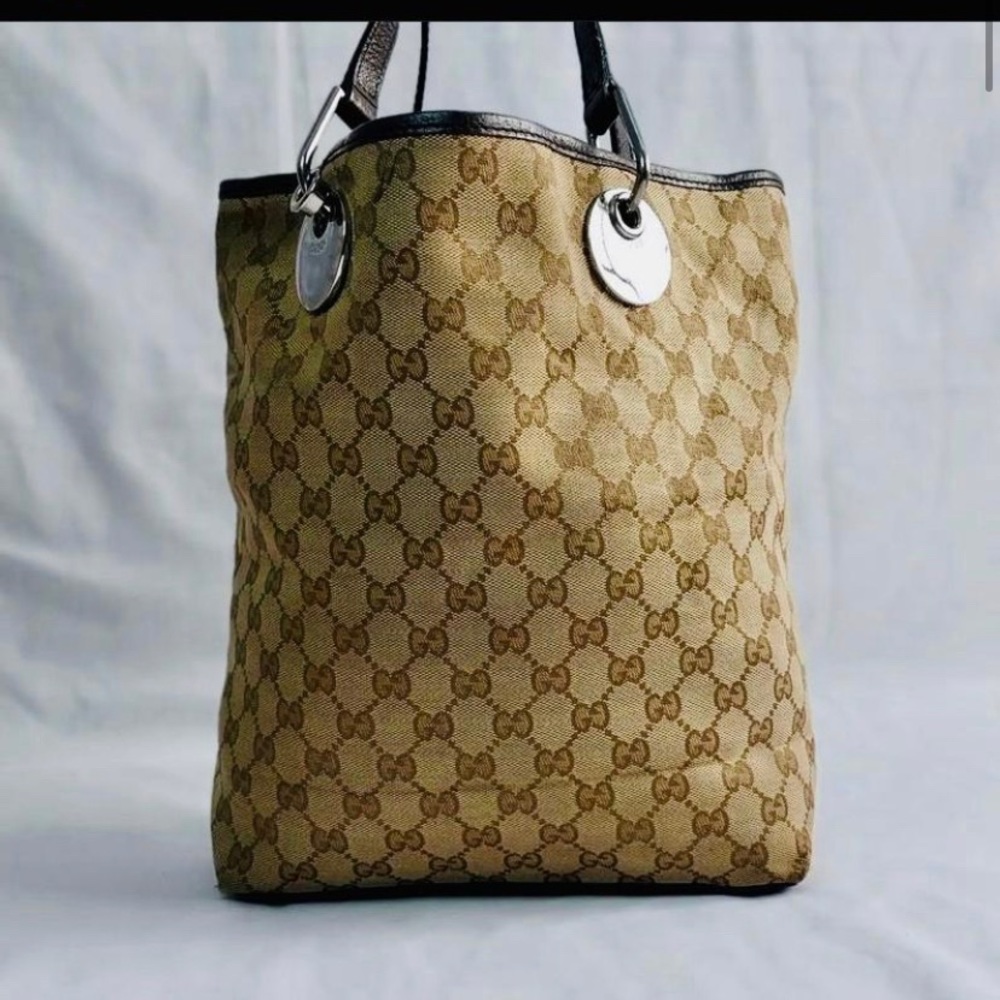 Preloved Authentic Gucci Canvas Eclipse Beige - image 1